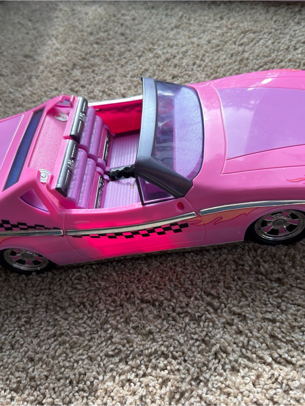 L.O.L. Surprise! Pink Convertible Toy Car with Silver Accents